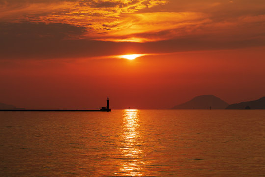 博多湾の夕日 © 雄司 北山
