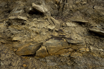 Cutting layer of rock and soil
