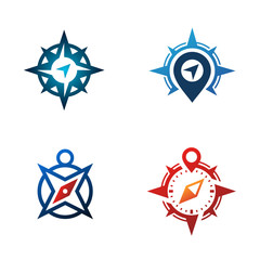 Compass Symbol Logo Template Collection