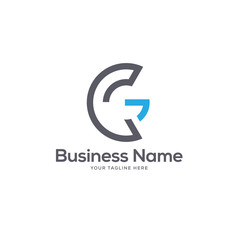 CG initial company Logo Template