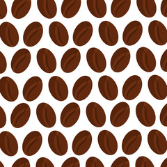 coffee seeds aroma grains pattern design vector illustration