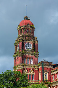 High Court building in Yangon, Myanmar. It is an iconic colonial era building located in Rangoon city, Burma