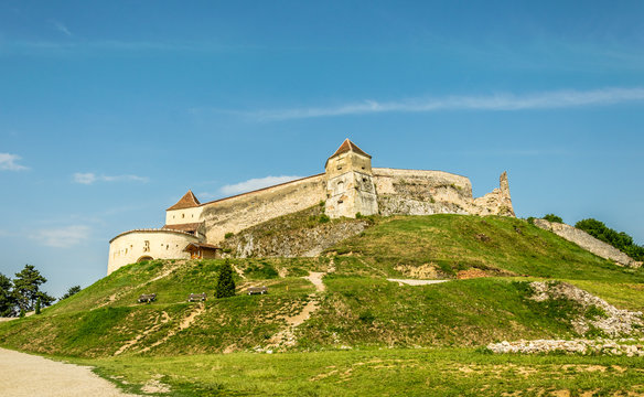 Medieval Saxon fortress Rasnov. Transylvania, Romania