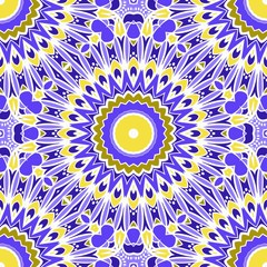 geometric pattern in floral style. Ethnic ornament. Vector illustration. For modern interior design, fashion textile print, wallpaper