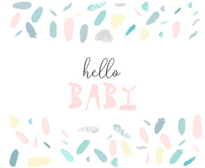 Confetti brushes baby shower