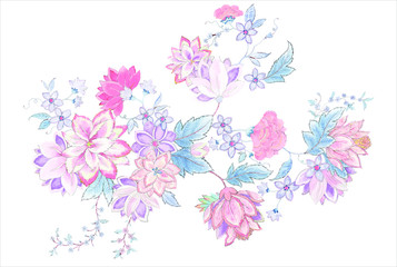 Obraz na płótnie Canvas Abstract vector flower