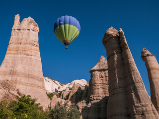 Hot Air Balloon above the Love Valley in Cappadocia, Turkey