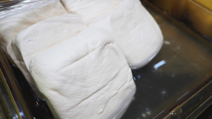 white Tofu chinese food made from soy.