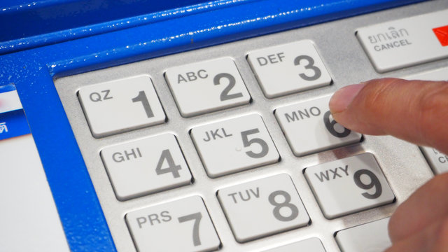  Press the ATM Keyboard.