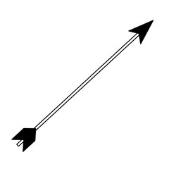 hunting arrow isolated icon vector illustration design