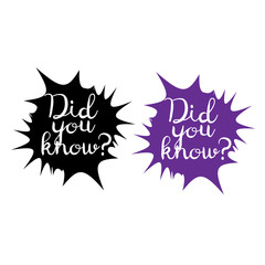 Did you know exclusive offer. did you know words