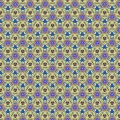 Seamless pattern background. Symmetric vintage fabric texture. Decor for design trendy fashion clothes, textile and print. High resolution desktop wallpaper. Template for hand made products decoration
