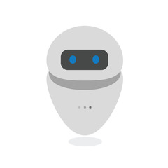 Oval shaped Robot Vector