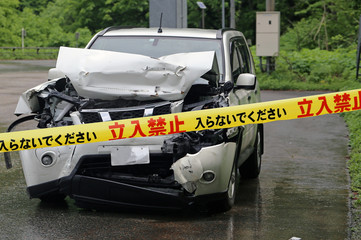 Fototapeta premium Wypadek samochodowy