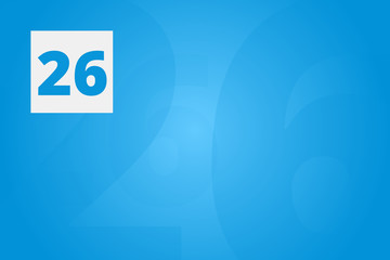 26 - Number twenty-six