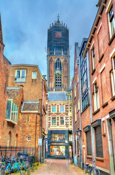 View of the Dom Tower of Utrecht, the Netherlands