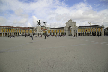 Fototapeta na wymiar Piazza del Commercio, Lisbona