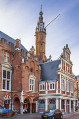Fototapeta premium City Hall, Haarlem, Netherlands