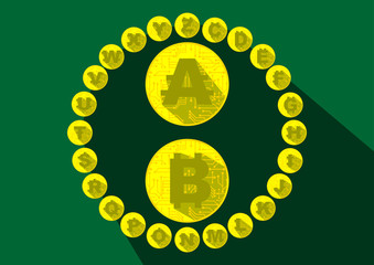 Alphabet Cryptocurrency Coins - 209047462