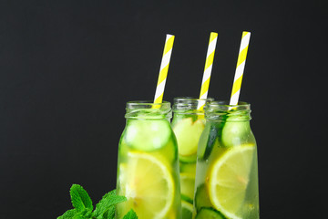 Sassy water. Fresh cool water with cucumber, lemon, ginger and mint. Detox and weight loss.
