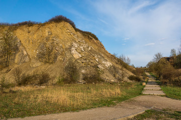 Nature reserve Wietrznia on the site of a former quarry in Kielce, Swietokrzyskie, Poland