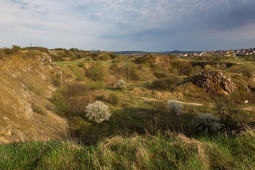 Nature reserve Wietrznia on the site of a former quarry in Kielce, Swietokrzyskie, Poland