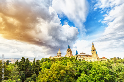 Barcelona Spain Building Of National Art Museum Of