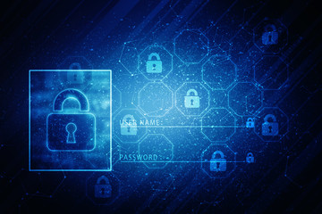 
2d illustration technology background