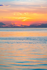 Tamonto a Trieste, Friuli Venezia Giulia, Italia