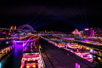 Naklejka premium Sydney Harbour Vivid