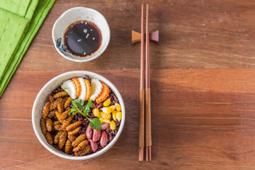 Insect and Rice Berry