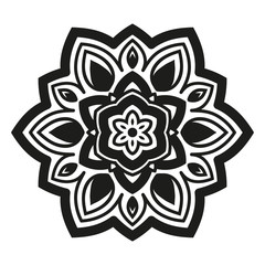 Arabesques black and white color. Template for engraving, embroidery, burning out on a tree and other creative. Logo eco style.