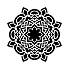 Arabesques black and white color. Template for engraving, embroidery, burning out on a tree and other creative. Logo eco style.