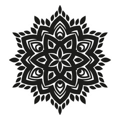 Arabesques black and white color. Template for engraving, embroidery, burning out on a tree and...