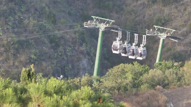 Taormina - Mazzar&oacute; Cable Car in Sicily Italy