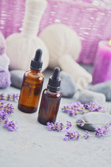 Obraz na płótnie Canvas aromatherapy lavender oil