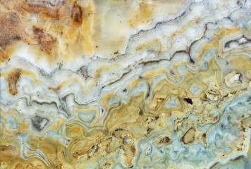 Antique yellow gray onyx detail