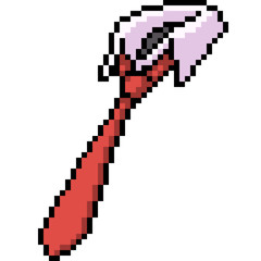 vector pixel art necktie
