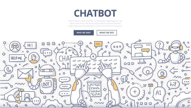 Chatbot Doodle Concept