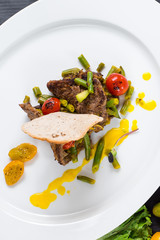 Meat and vegetables dish