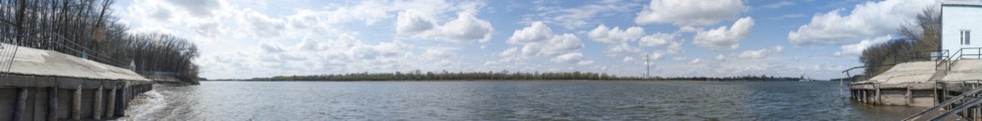Volga river panorama