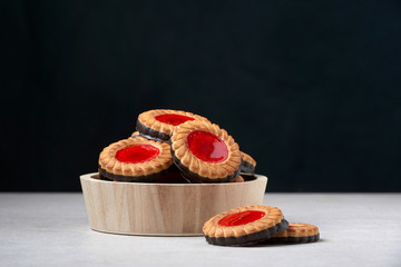 butter cookie is a delicious dessert fresh sweetness of the air pattern white marmalade