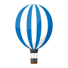 Fototapeta premium Hot air in the sky. Clouds. Balloon. He is flying. For your design. Print. An object. Icon.