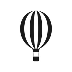 Hot air in the sky. Clouds. Balloon. He is flying. For your design. Print. An object. Icon.
