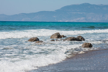 The sea and the waves