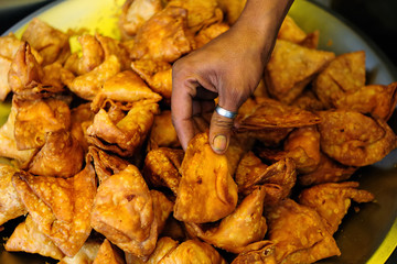 Samosa -  street food in India.