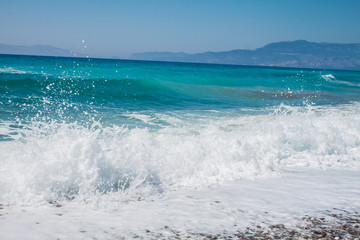 The sea and the waves