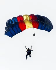 Printed kitchen splashbacks Air sports Colorful Parachute 