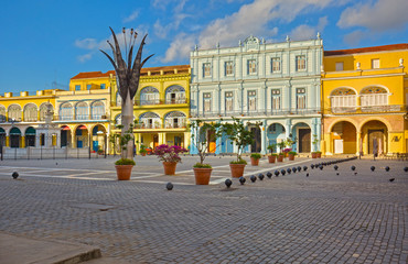 Plaza Vieja in Old Havana Cuba