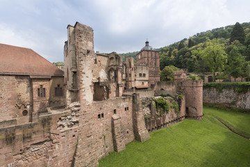 Fototapeta premium View into the Hirschgraben at Heidelberg Castle_Heidelberg, Baden Wuerttemberg, Germany